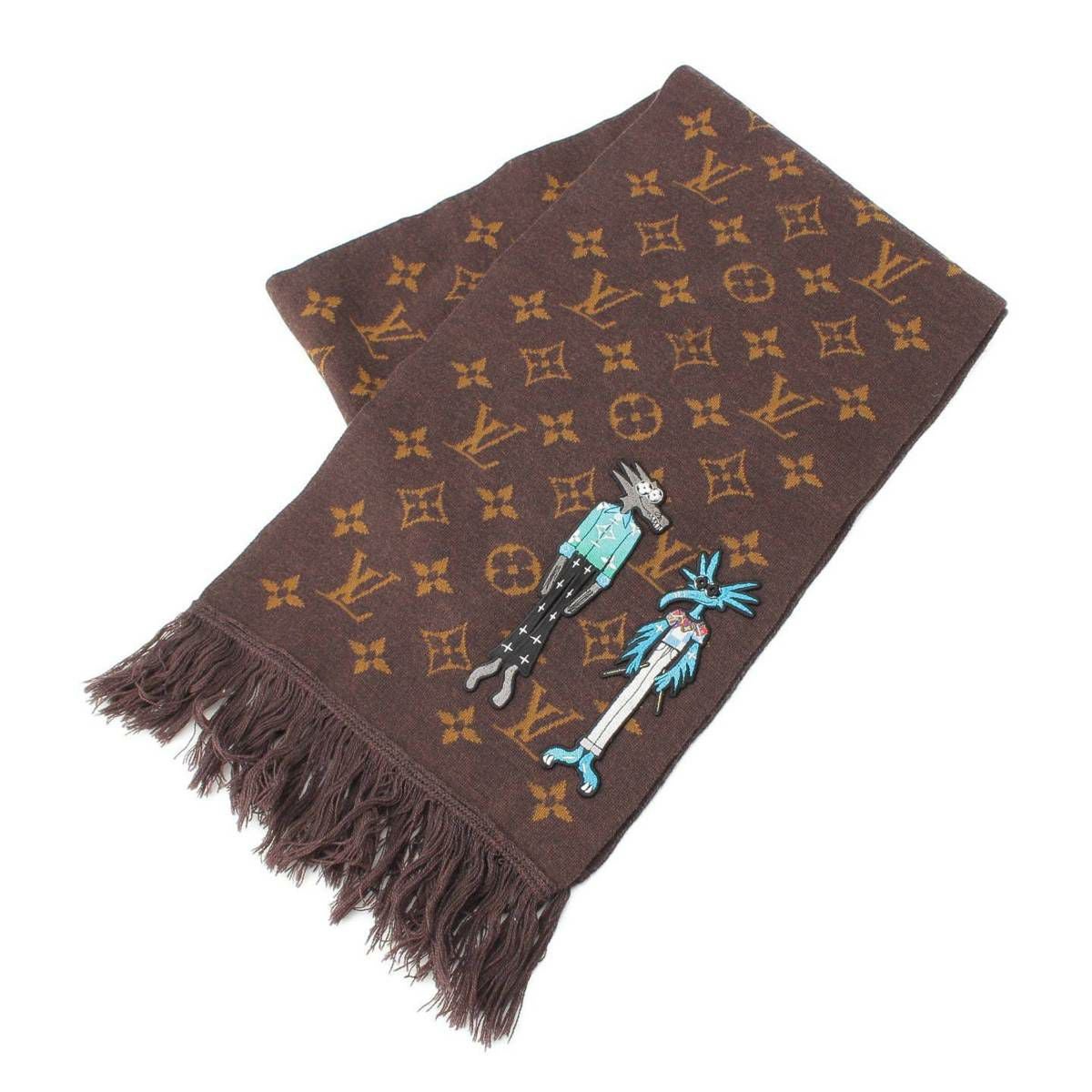 茶色 ルイ ヴィトン マフラー ルイヴィトン 21SS エシャルプ LV