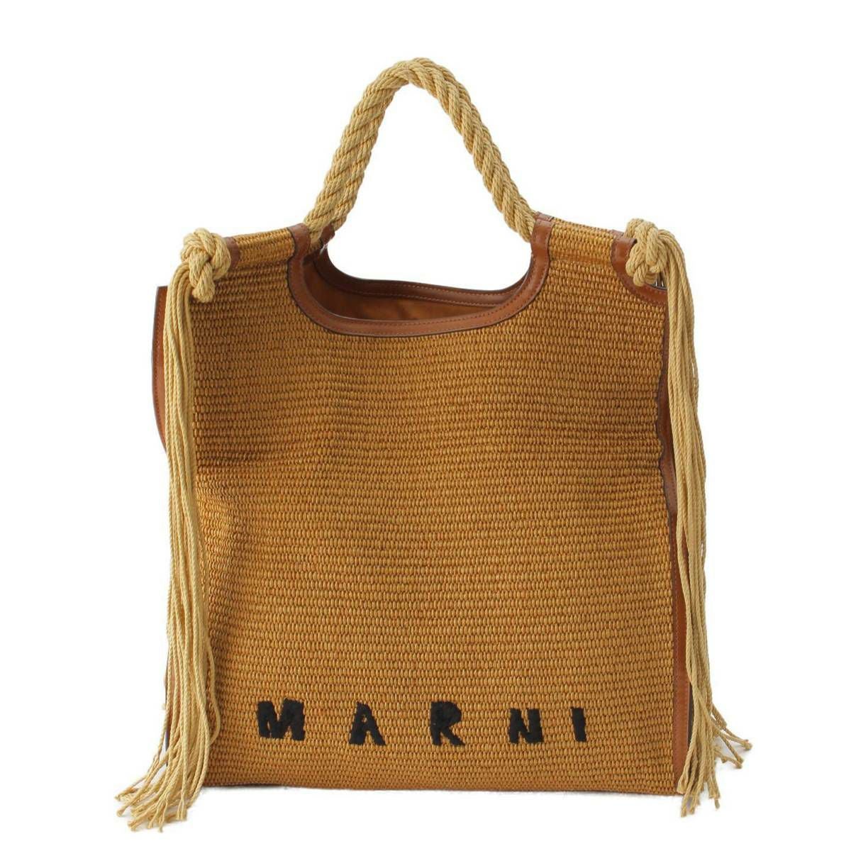 マルニ Marni ラフィア MARCEL SUMMER マルセロ サマーバッグ フリンジ