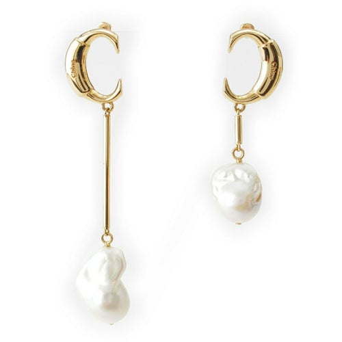 クロエ DARCEY ドロップ パール アシンメトリー ピアス 