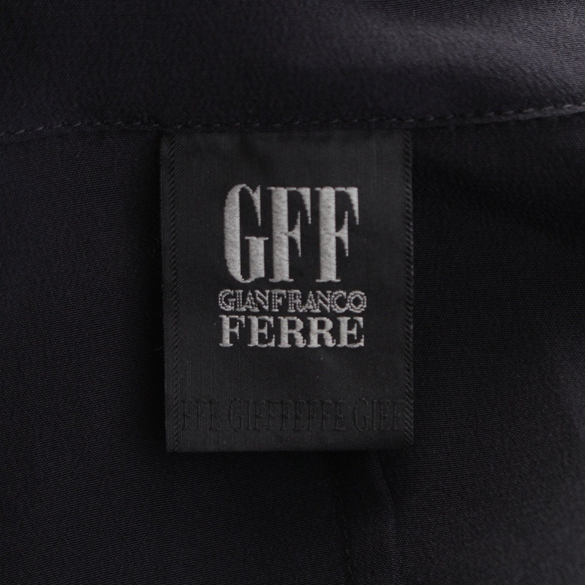 ジャンフランコフェレ GIANFRANCO FERRE シルク 変型 アシンメトリー