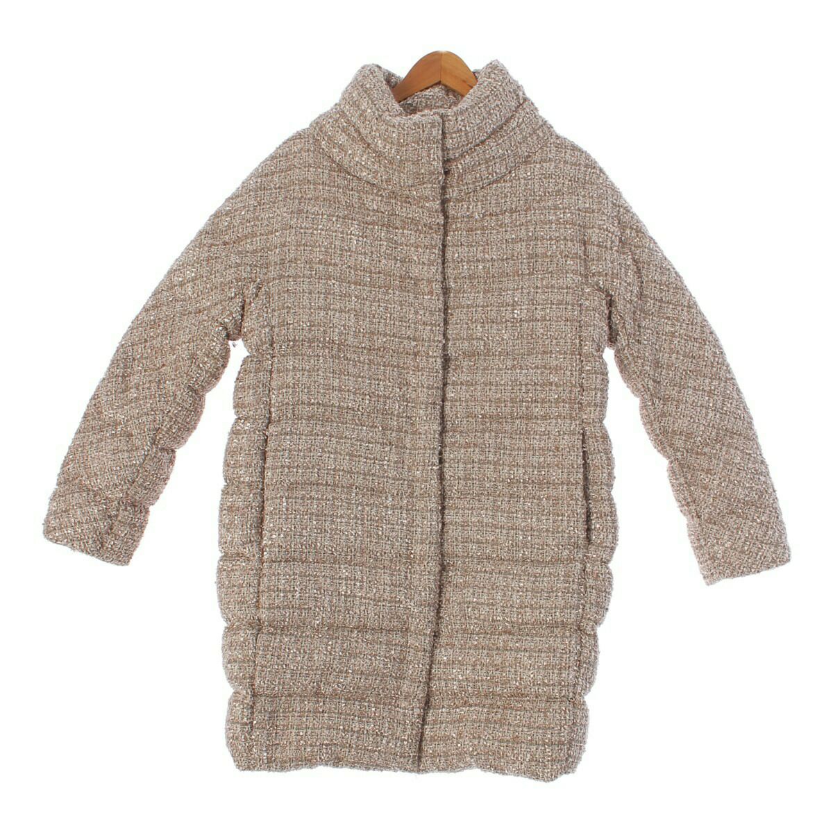 HERNO 20AW ツイード ロング ヴァージンウール ダウンコート 40 ヘルノ 20AW ツイード ロング ヴァージンウール ダウンコート PI1189D