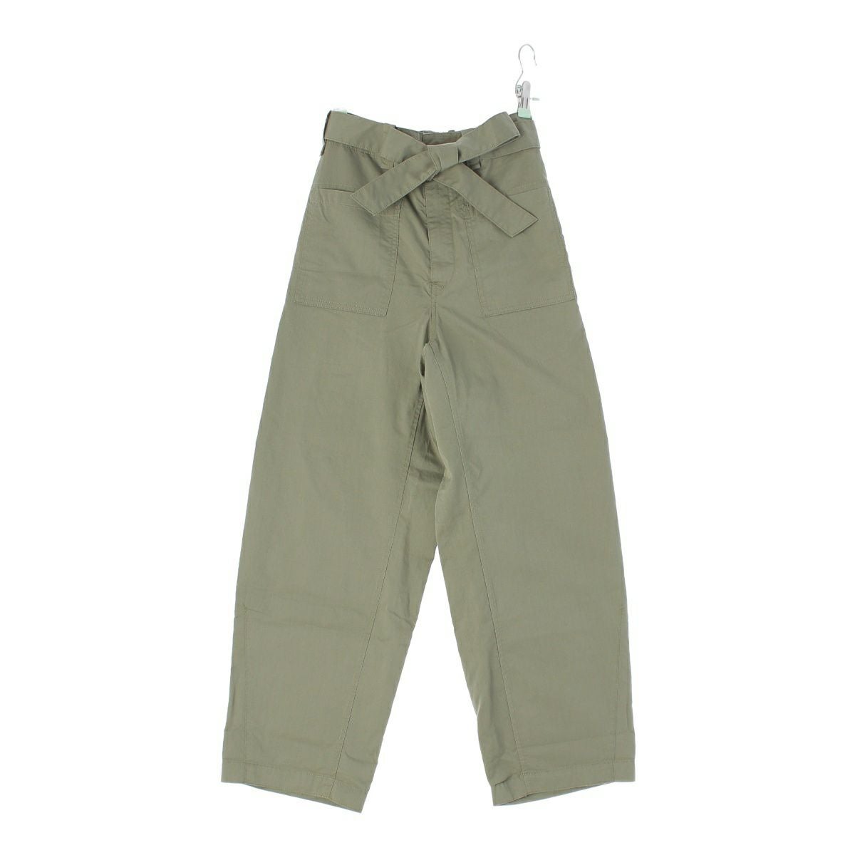 ドゥロワー 24SS シルク ギャバジンベルト ワイド パンツ ボトムス