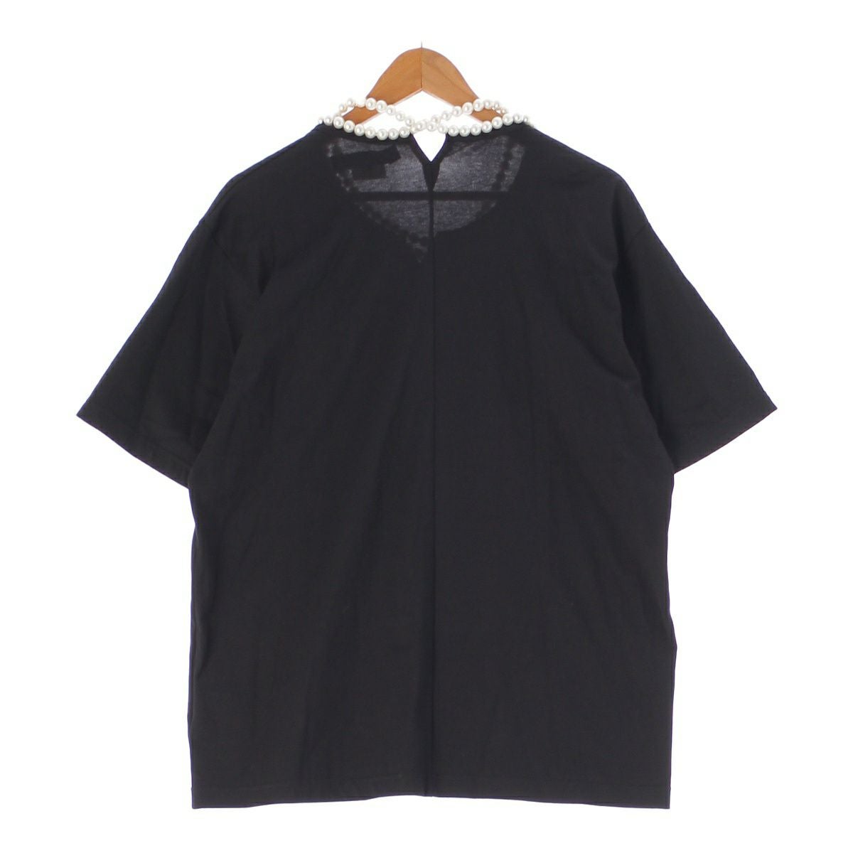 ジュンヤワタナベ 23SS コットン パールネックレス付 半袖シャツ