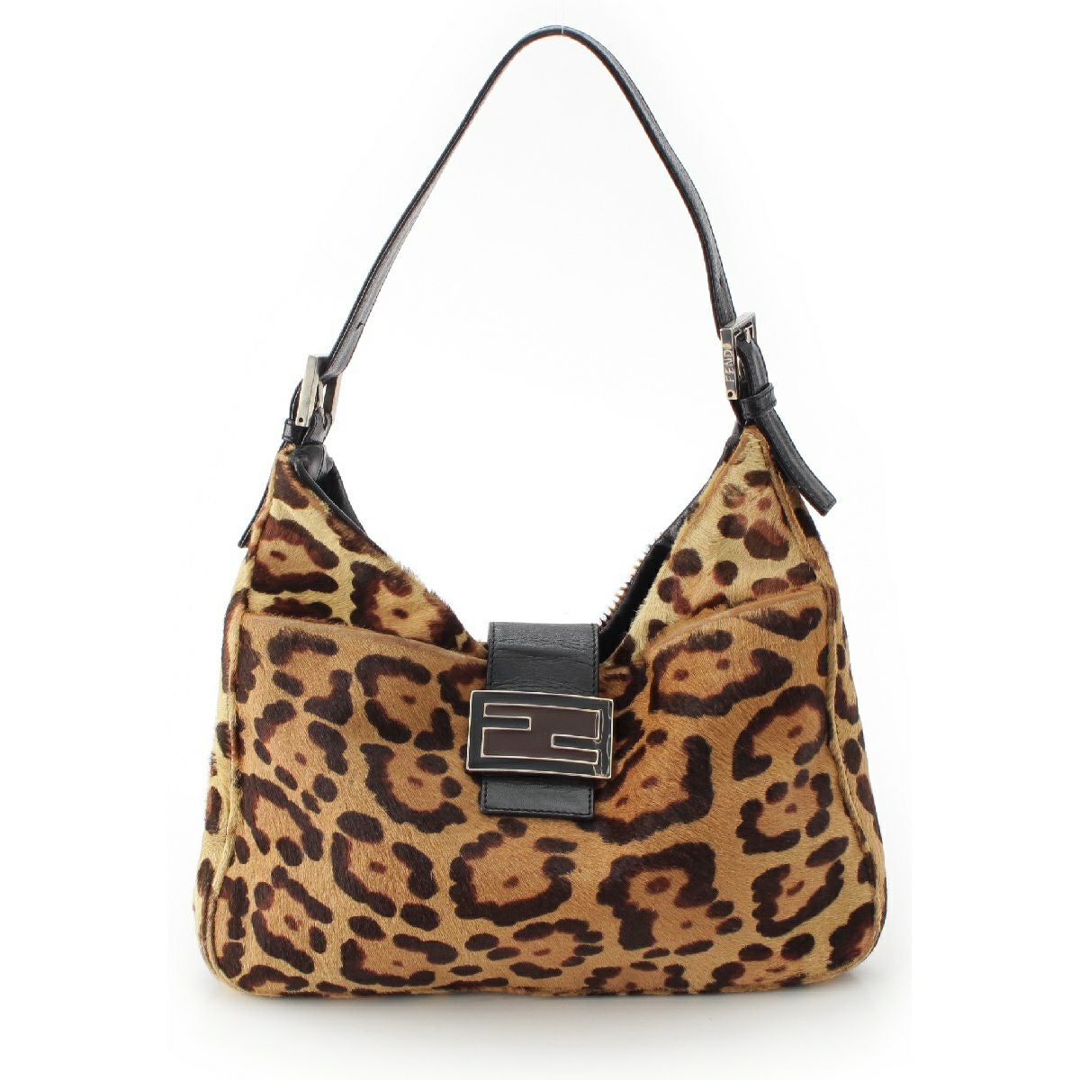 FENDI マンマバケット ハラコ ショルダーバッグ レオパード フェンディ マンマバケット ハラコ レオパード ワン ショルダーバッグ