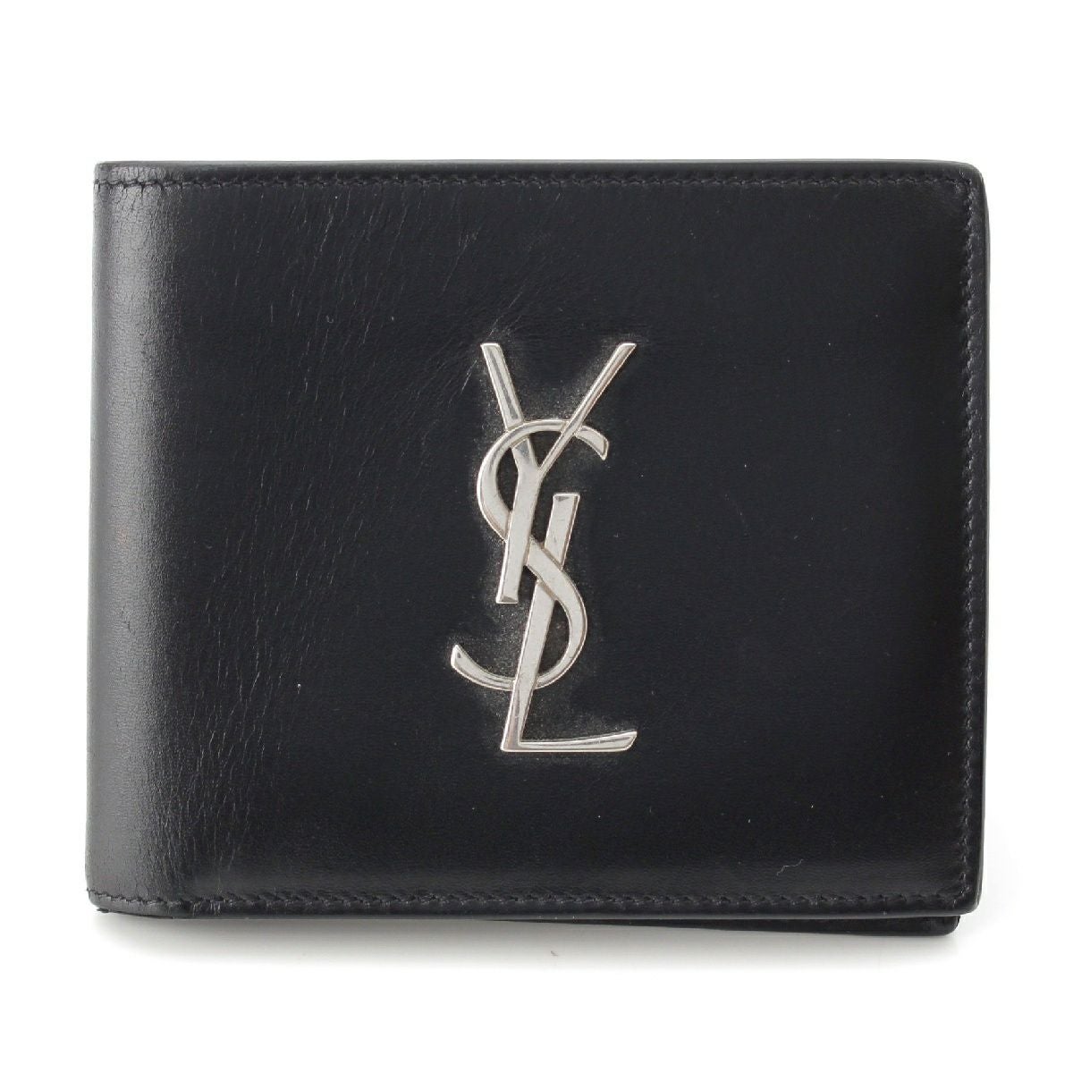 サンローラン カサンドラ レザー YSLロゴ 二つ折り財布 ウォレット
