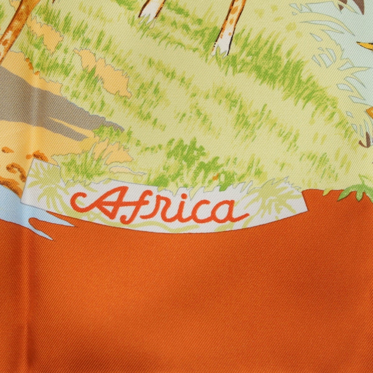 エルメス カレ90 CARRE90 アフリカ AFRICA シルク アニマル柄 スカーフ