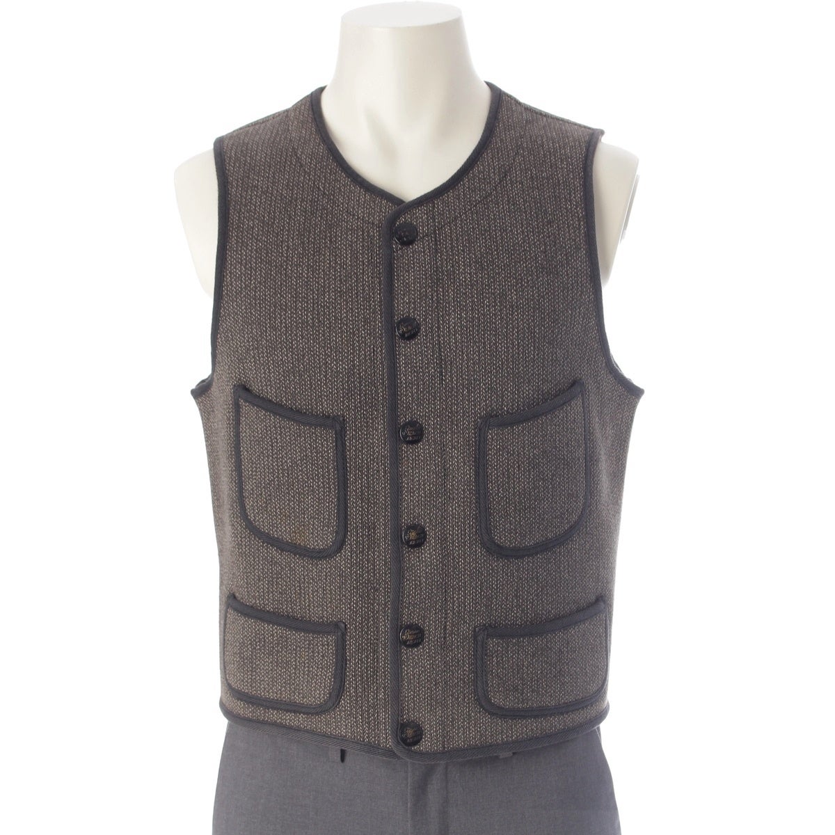 Brown’s Beach Jacket ウールベスト ダークブラウン ブラウンズビーチジャケット BROWN'S BEACH JACKET ウール コットン