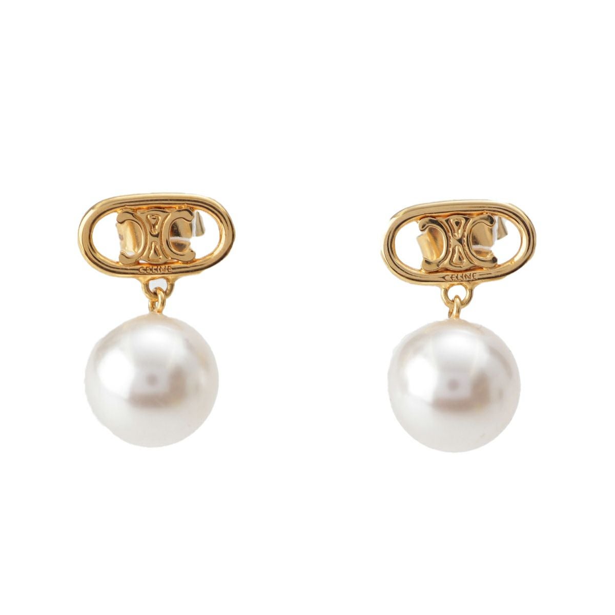 セリーヌ トリオンフ Fパール ピアス イヤリング アクセサリー