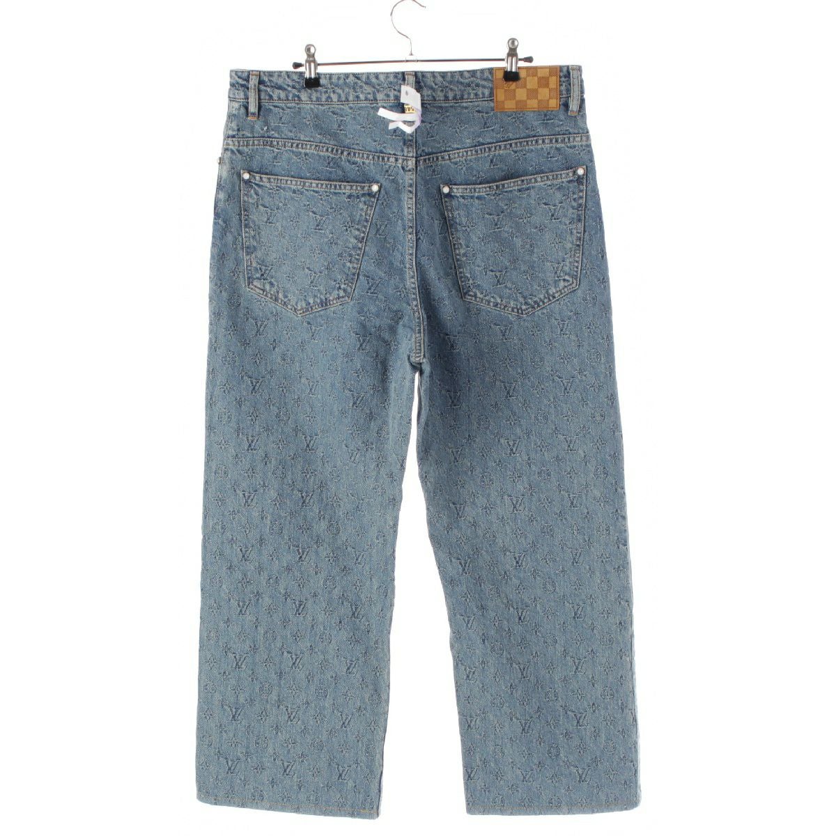 ルイヴィトン 25SS コットン モノグラムデニム ウオッシュ加工 ルイヴィトン 25SS コットン モノグラムデニム ウオッシュ加工