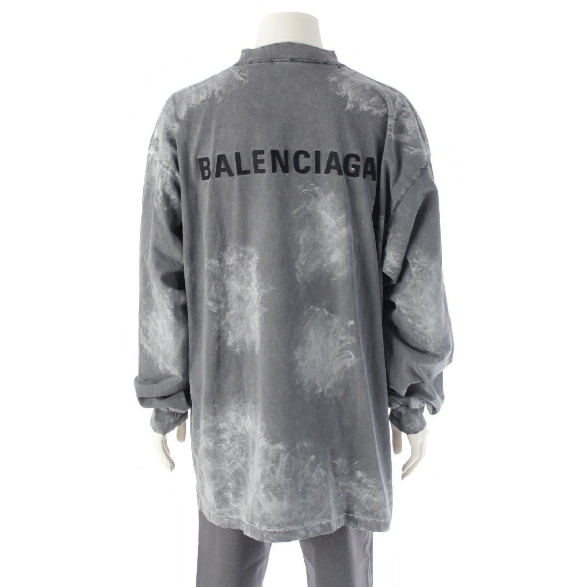 バレンシアガ 24AW コットン ロングスリーブ ラージフィット バック