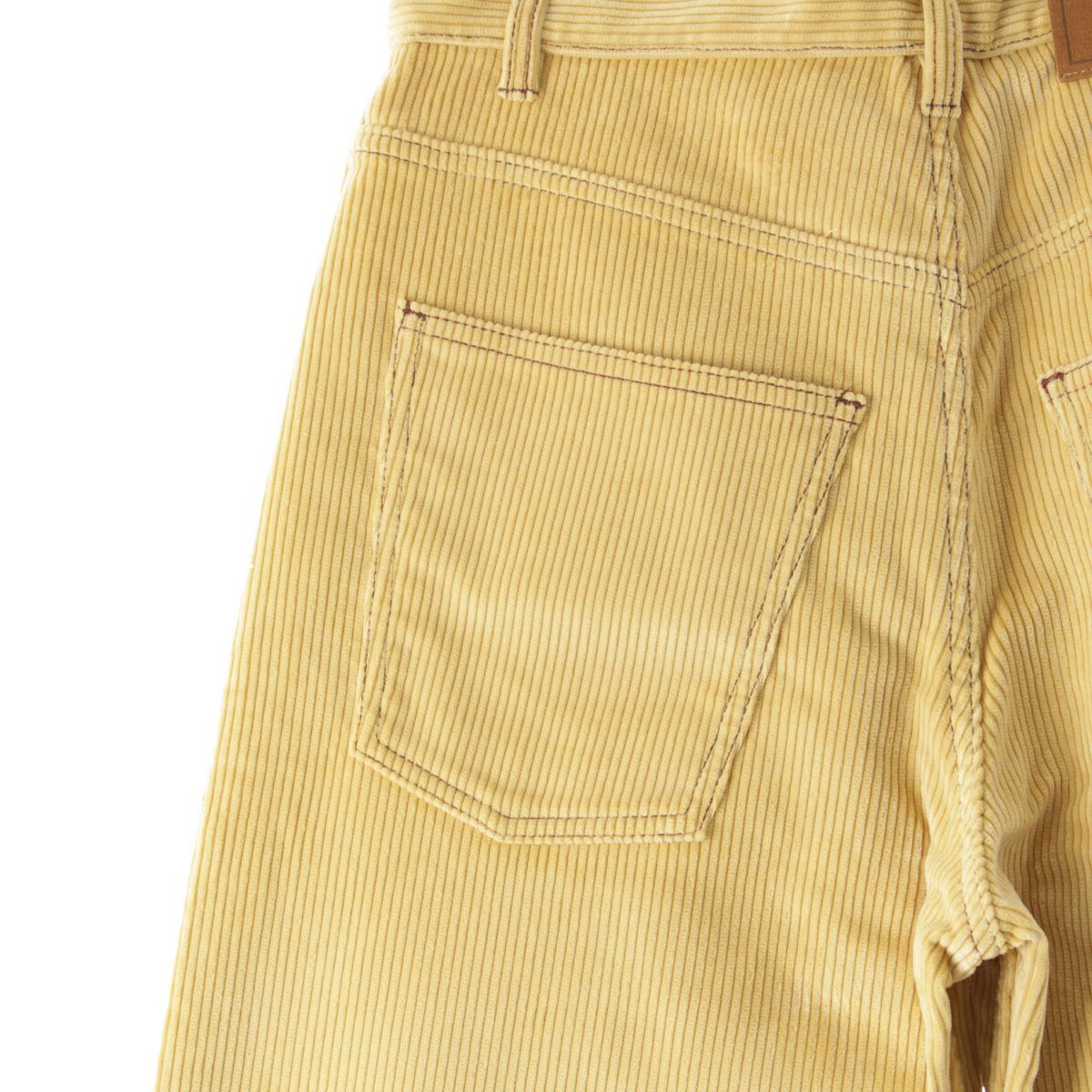 マルニ 22AW コットン コーデュロイ ロゴレザーパッチ ワイド バギー