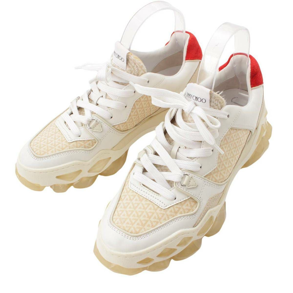 ジミーチュウ JIMMY CHOO DIAMOND X TRAINER レザー ナイロン