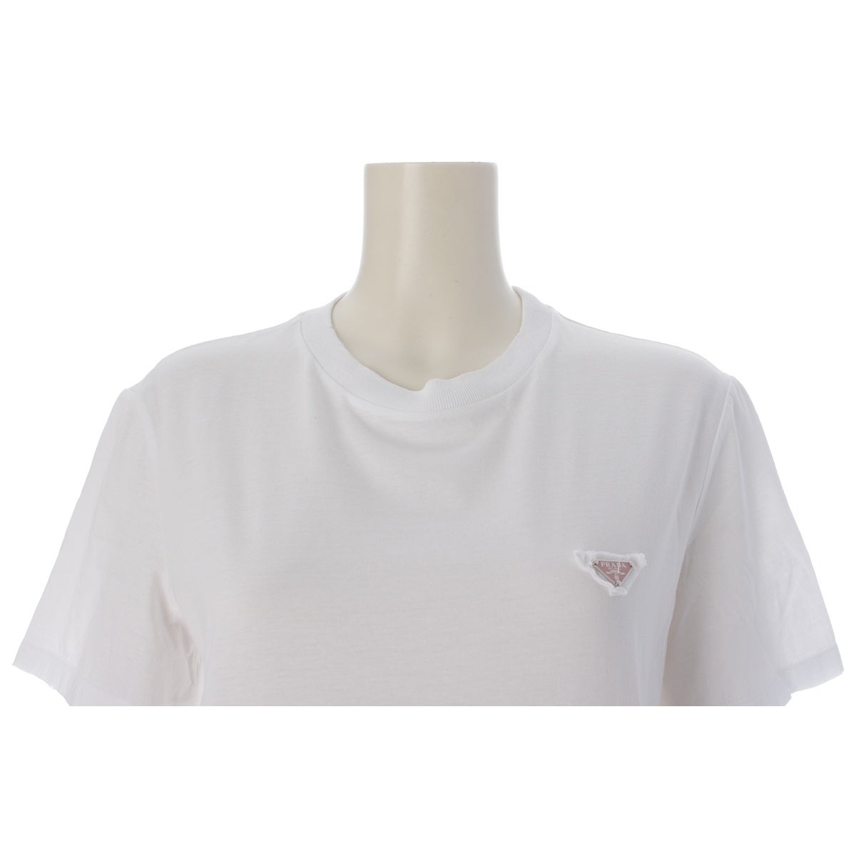 プラダ 2025 コットン トライアングルロゴプレート 半袖Tシャツ 35838