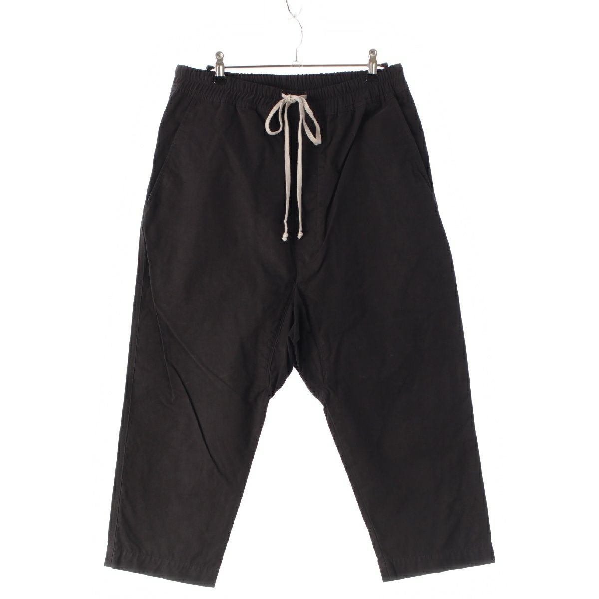 リックオウエンス ダークシャドウ Rick Owens DRKSHDW 17AW コットン サルエル クロップド パンツ ボトムス DU17F2373-C ブラック S【中古】 リックオウエンス ダークシャドウ Rick Owens DRKSHDW 17AW コットン
