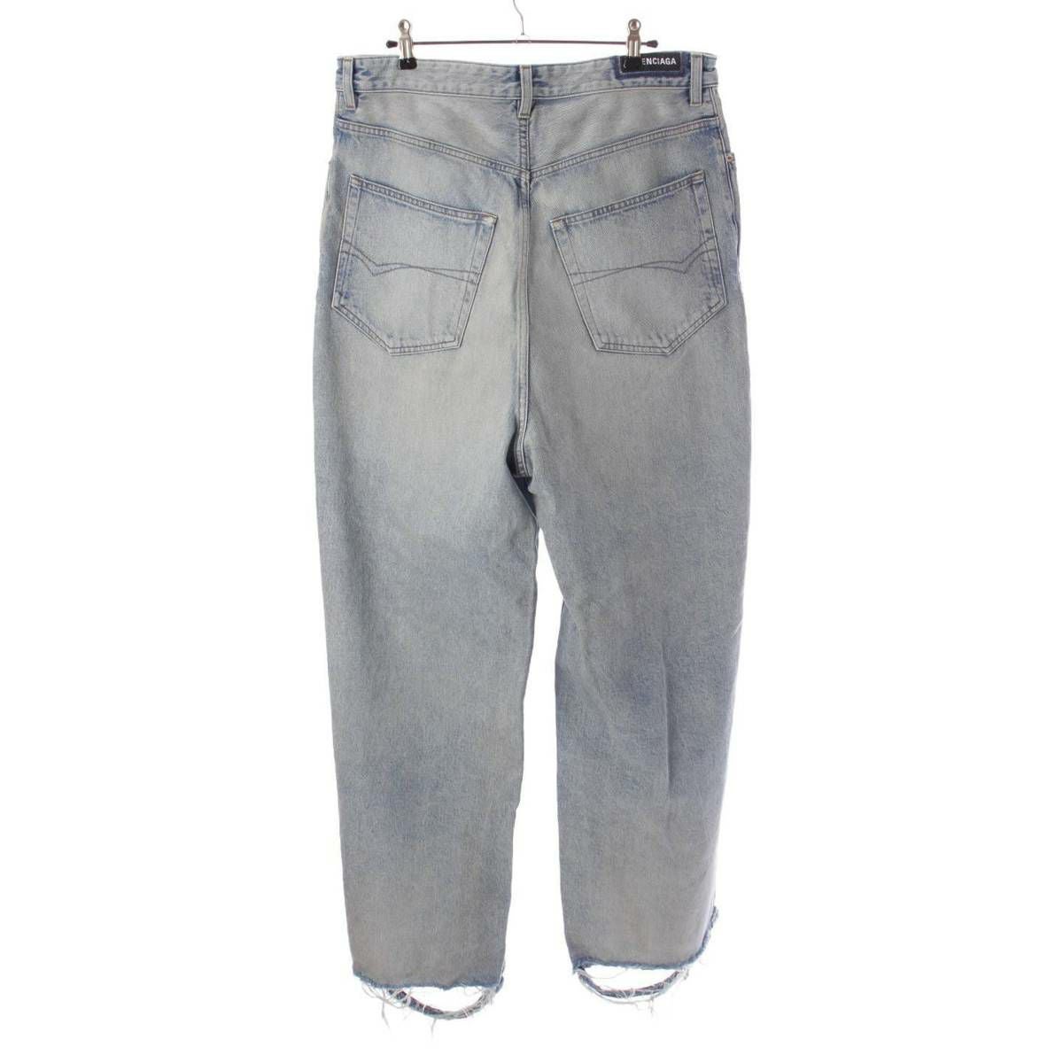 バレンシアガ 23年 BAGGY ダメージ バギー デニムパンツ ボトムス