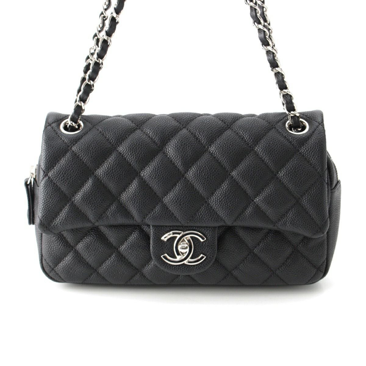 激レア♡CHANEL ソフトキャビア　チェーンショルダーバッグ CHANEL（シャネル） チェーンショルダー バッグ 黒 ソフトキャビア