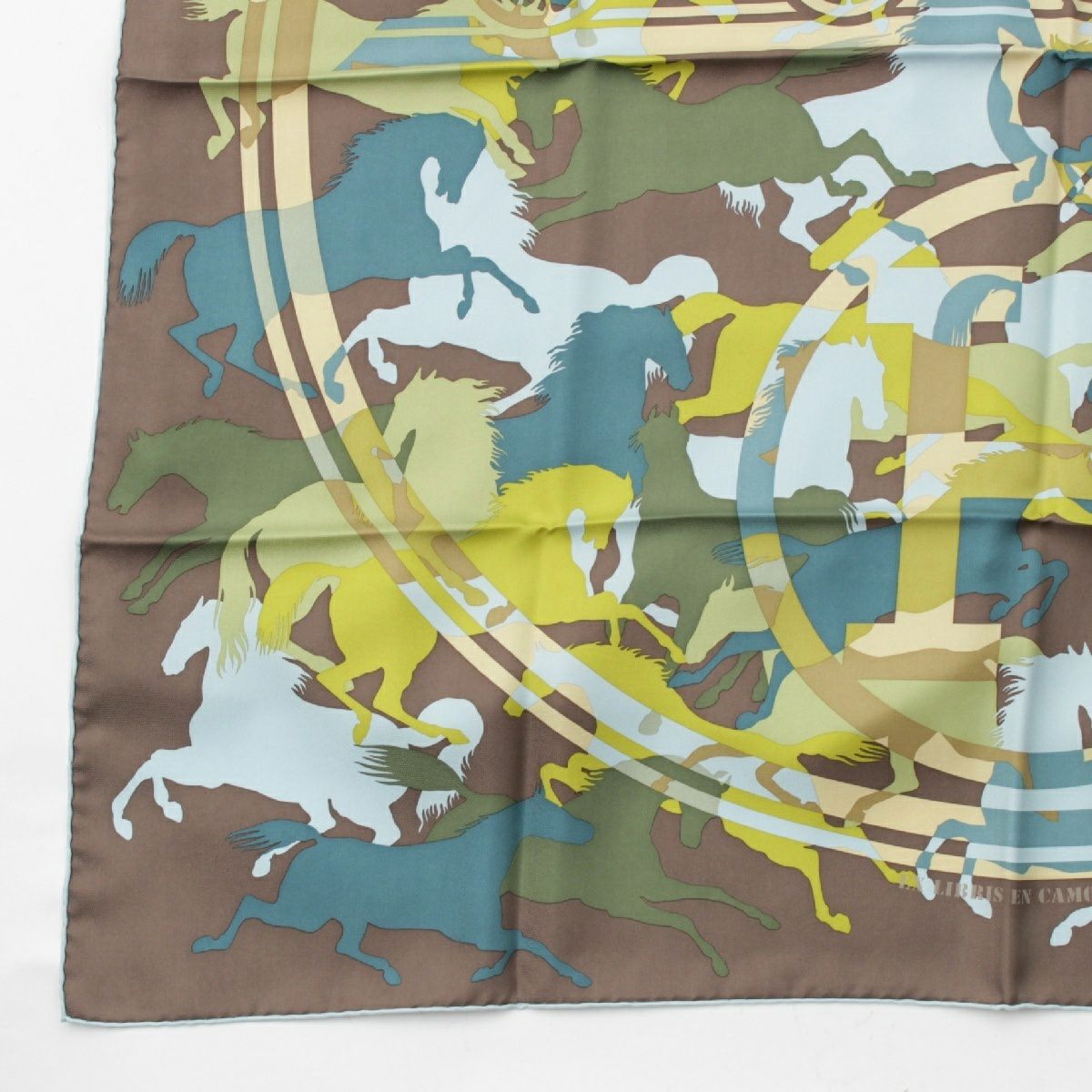 ◇エルメス◇カレ 90/スカーフ/シルク/野生とカモフラージュ/タグ付き/レア エルメス シルク カレ90 EX LIBRIS EN CAMOUFLAGE エクスリブリスの