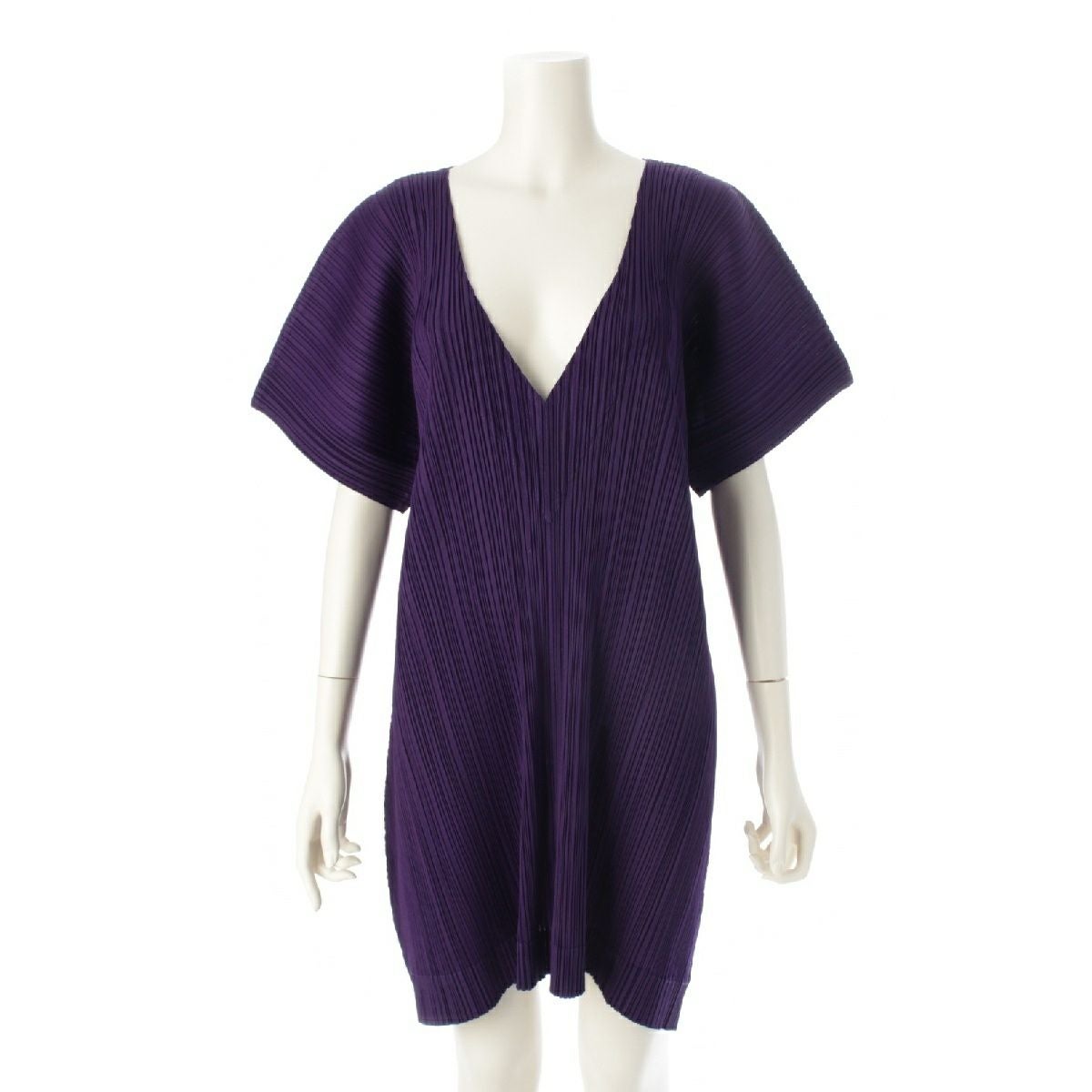 極美品 サイズ3 PLEATS PLEASE チュニック プリーツ ブラウス 紫 極美品 サイズ3 PLEATS PLEASE チュニック プリーツ ブラウス 紫