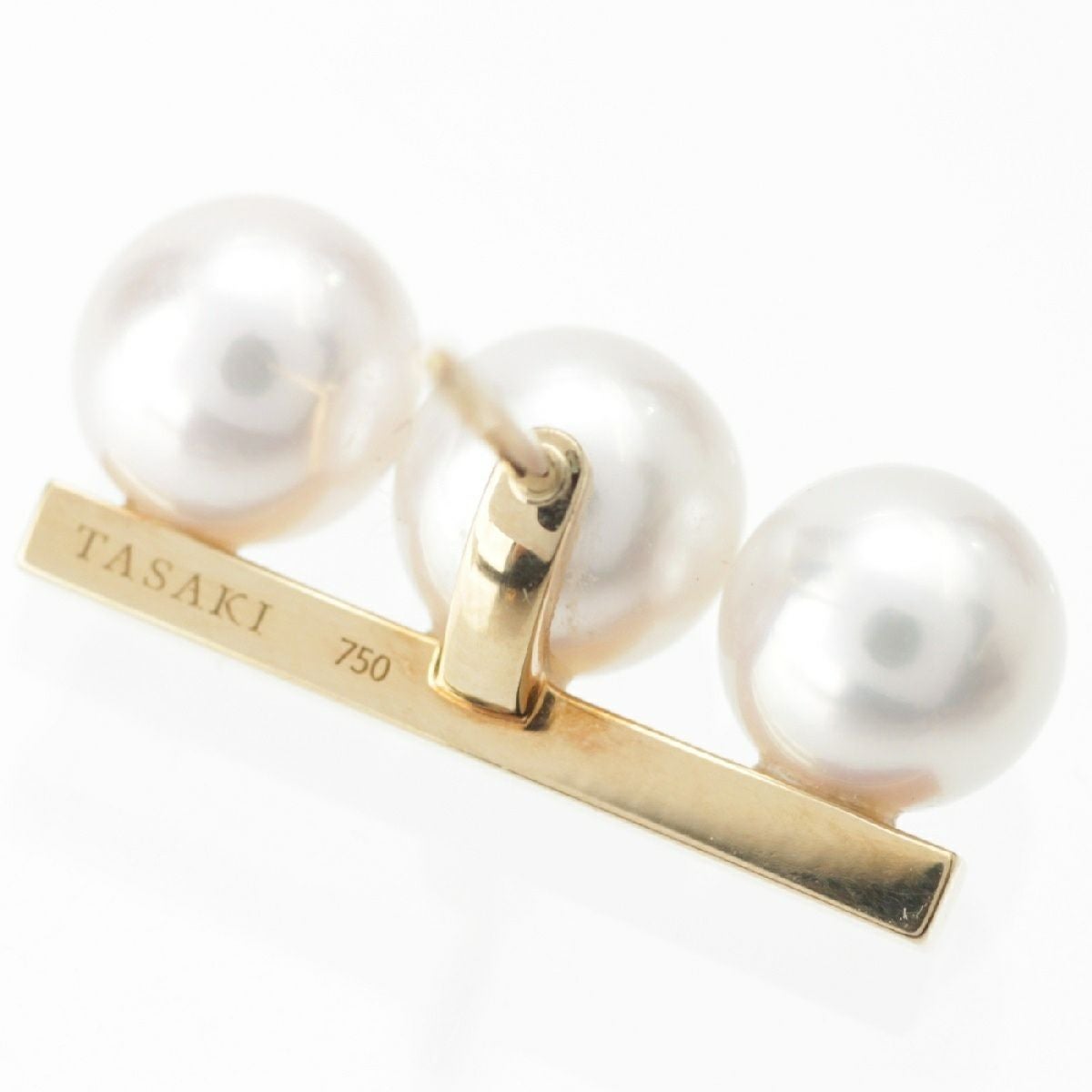 タサキ バランス ネオ パール 6.5mm ピアス ジュエリー 750 K18YG