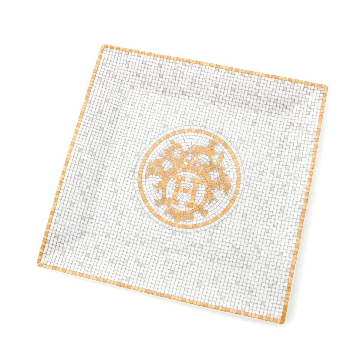 エルメス　モザイク模様 四角形皿 エルメスモザイク模様 四角形皿 | ヤマダウェブコム