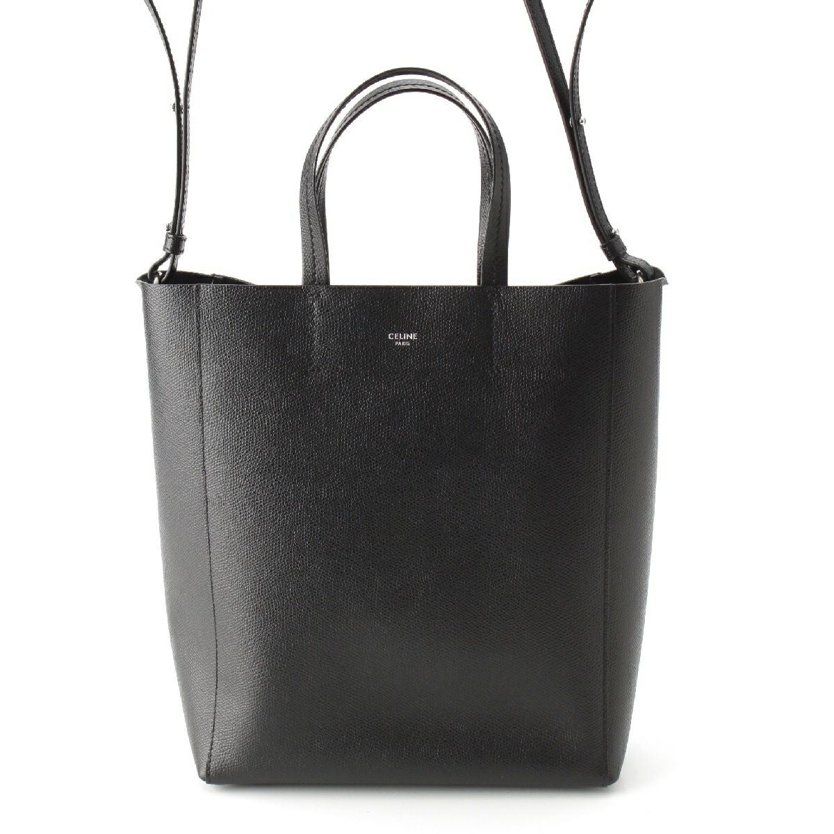 セリーヌ バーティカルカバ スモール レザー 2way ショルダー トート