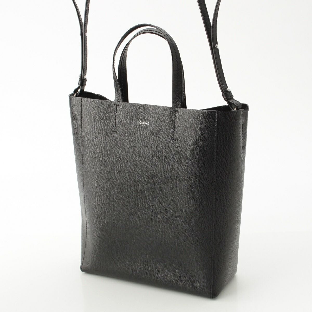 セリーヌ バーティカルカバ スモール レザー 2way ショルダー トート