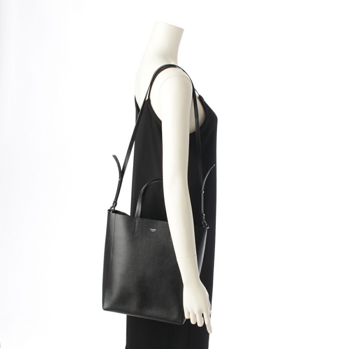 セリーヌ バーティカルカバ スモール レザー 2way ショルダー トート