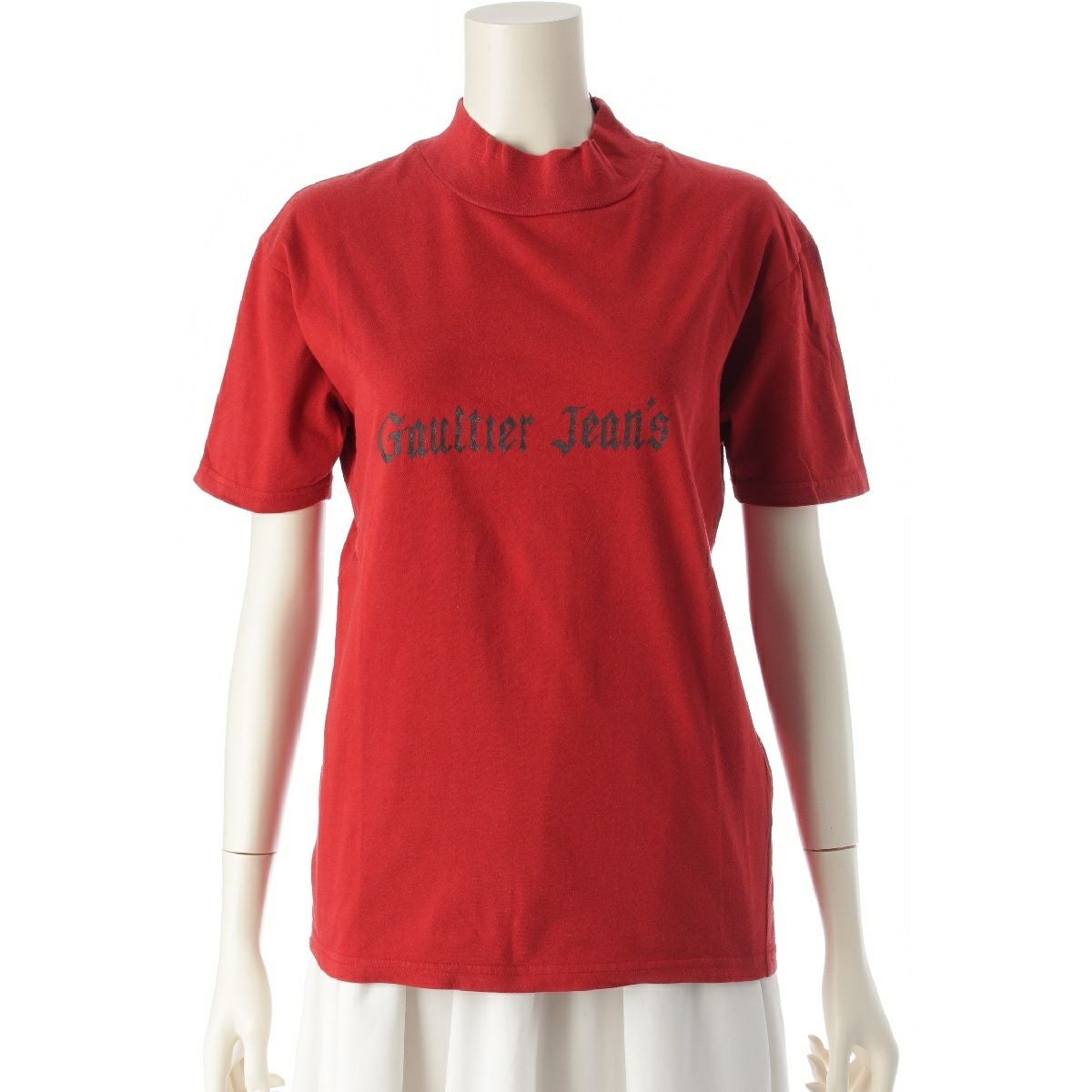 ジャンポールゴルチエ 1995S/S ARROW JPG LOGO アロー JPG ロゴ ゴシック ストレッチ クロップド ロングTシャツ トップス ブラック 40【中古】 ジャン ポール ゴルチエ（Jean Paul Gaultier） | ブランド中古通販