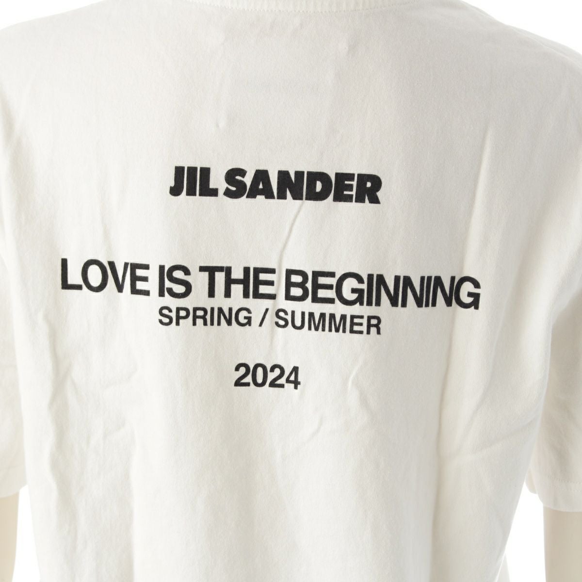 ジルサンダー 2024年 コットン love is the beginning プリント 半袖T
