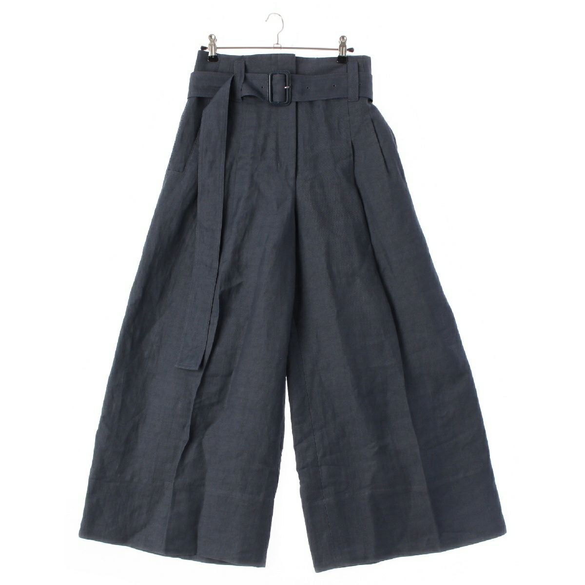 セリーヌ フィービー期 ベルト付き ワイド パンツ スラックス 2 1T17