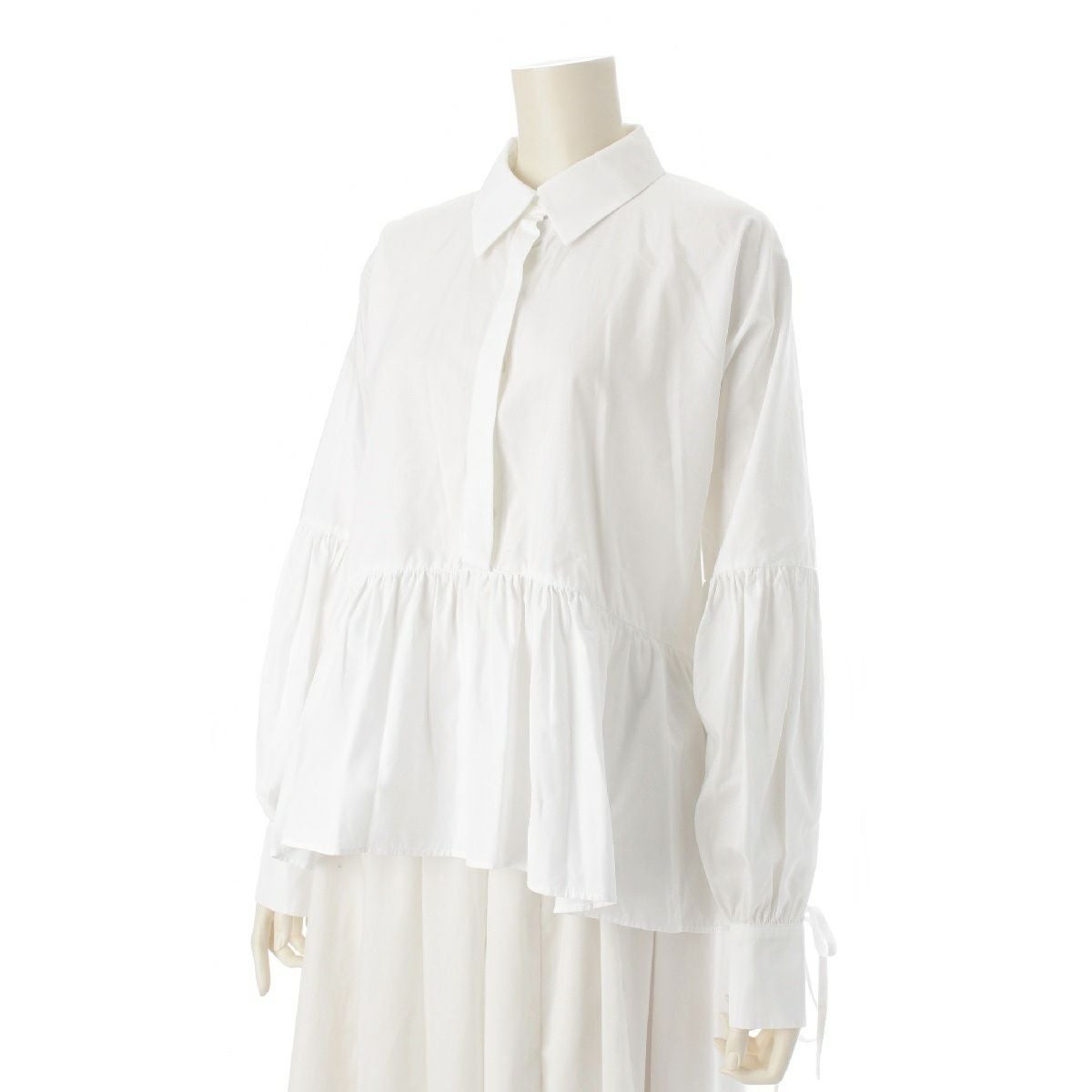 セシリーバンセン 23SS コットン ANDREA SHIRTS フレア シャツ