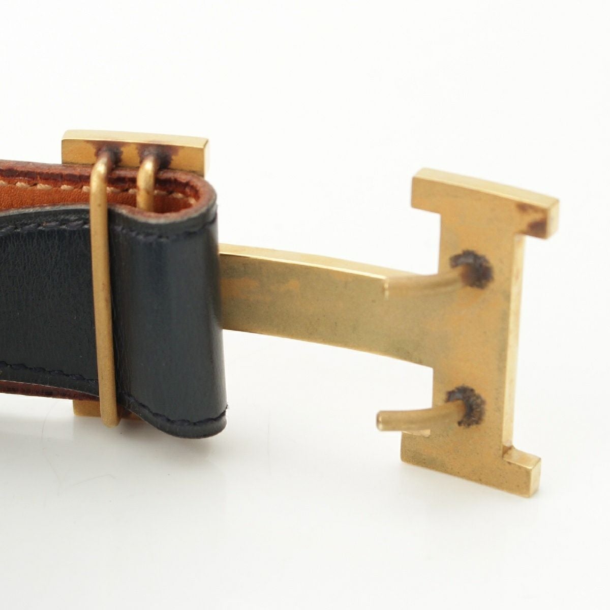 エルメス ヴィンテージ レザー コンスタンス ベルト ブラック | 中古