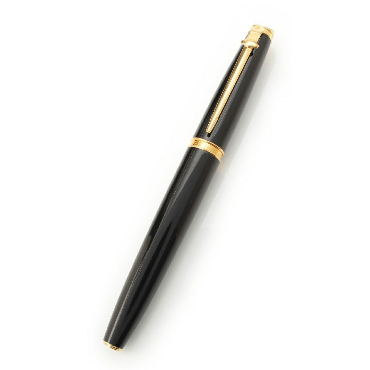 カランダッシュ ジュネーブコレクション ペン先K18 万年筆 ブラック ゴールド【中古】 カランダッシュ ジュネーブコレクション ペン先K18 万年筆 ブラック