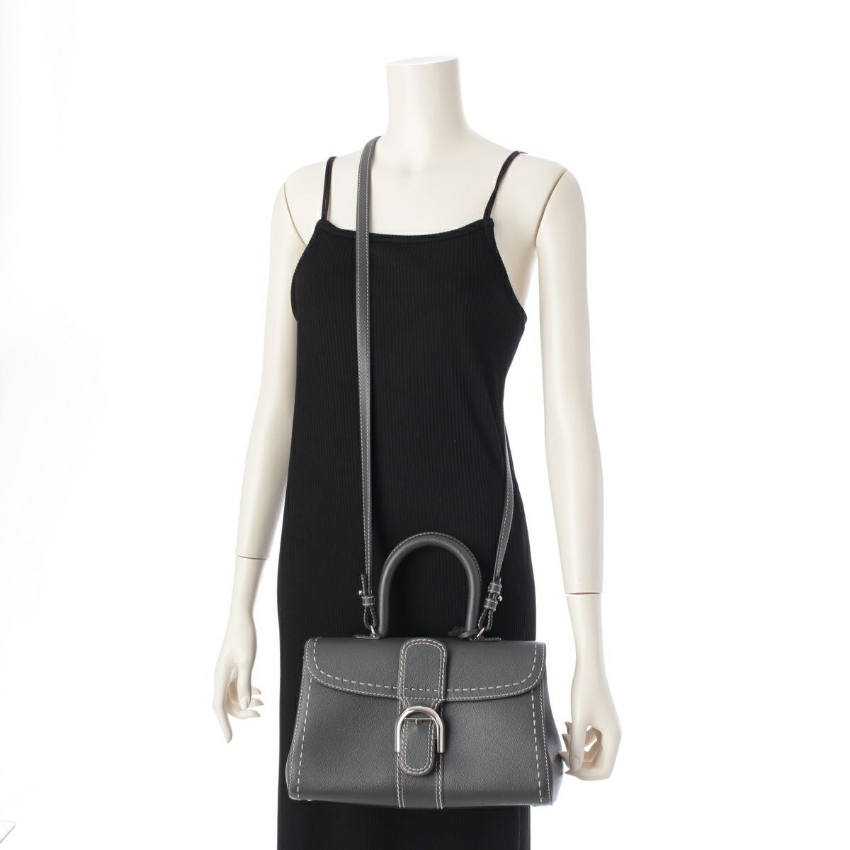 Delvaux デルヴォー ブリヨン イーストウエスト 2way ハンドバッグ ショルダーバッグ グレー 管理番号：11212 Delvaux デルヴォー ブリヨン イーストウエスト 2way ハンドバッグ