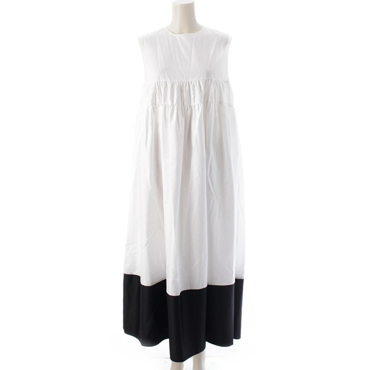 ヨーコチャン 23AW ヘムフレア ノースリーブ ワンピース ドレス YCD