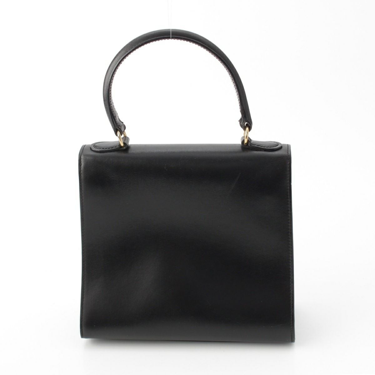 セリーヌ ヴィンテージ レザー 2way トップハンドル ロゴ金具