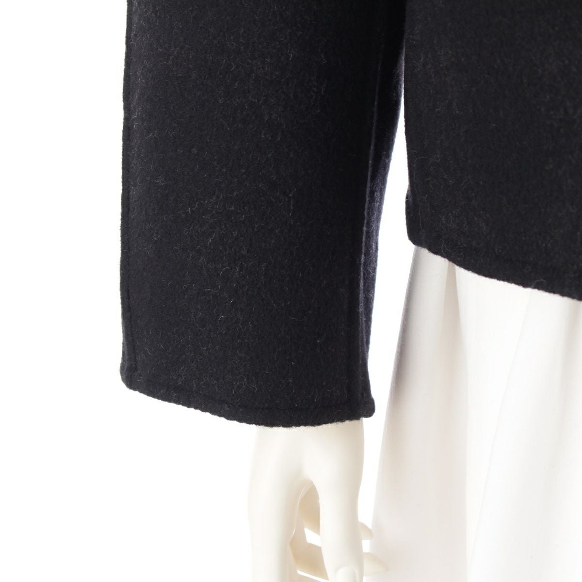 ドゥロワー 23AW ウール ブロックチェックリバー ダブルフェイス