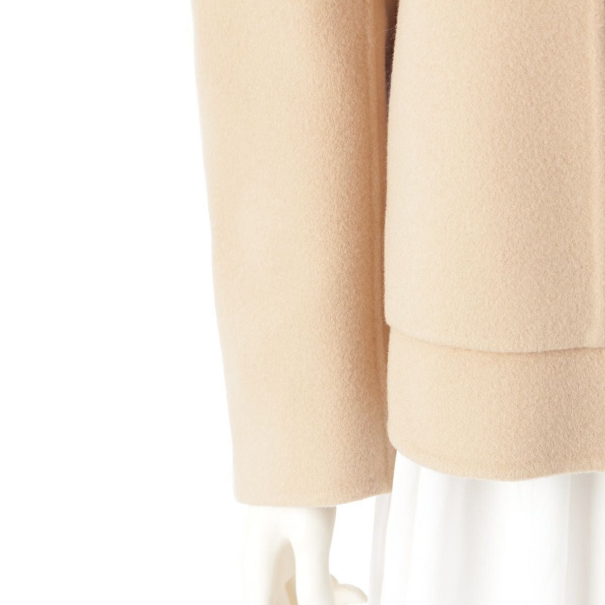 PRE チェックケヌキファーカラーコート　2025aw ドゥロワー Drawer ウールケヌキファーカフスノーカラーコート レディース SIZE 38
