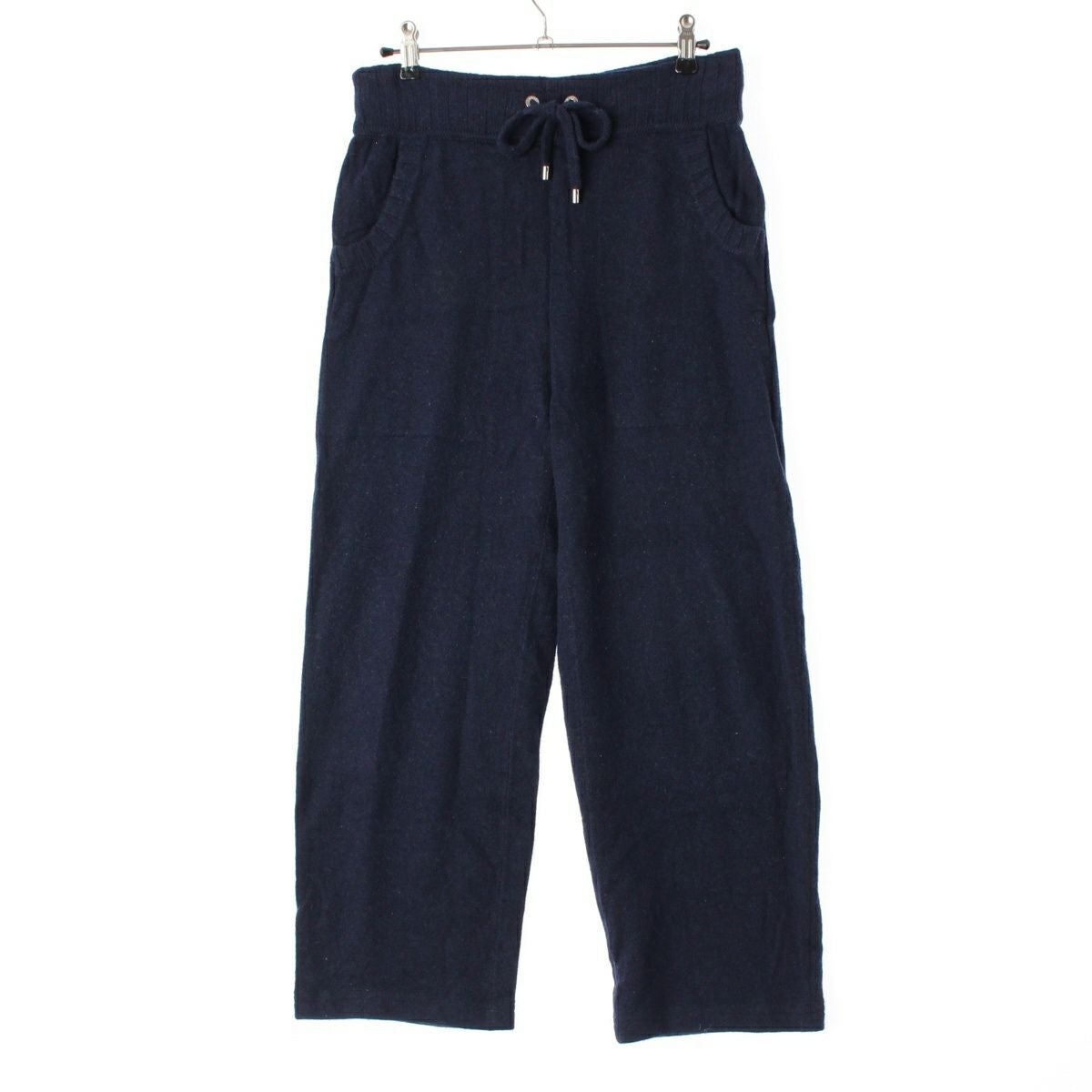 シャネル カシミヤ イージー パンツ ボトムス P44593 ネイビー 36