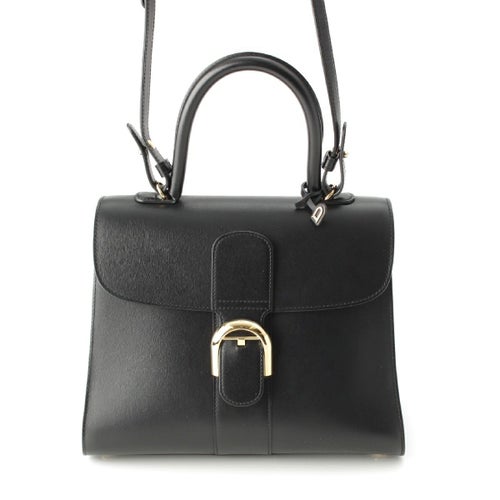 デルヴォー ブリヨンMM ボックスカーフ 2WAY ショルダー ゴールド金具 